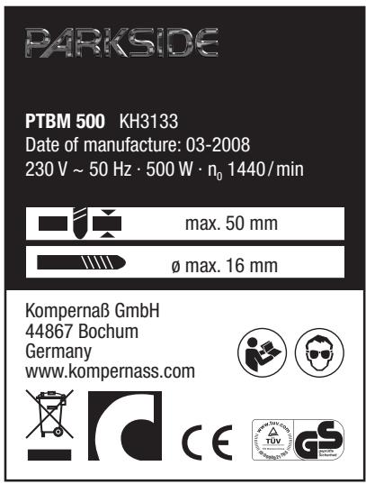 PARKSIDE PTBM 500 - - Lieferumfang - 1