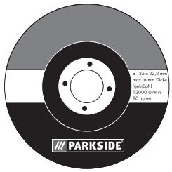 PARKSIDE PWS 1010 - Trenn-/Schruppscheiben - 1