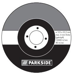 PARKSIDE PWS 1010 - - Doorslijk-/voorbewerkings-schijven - 1