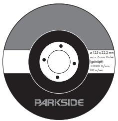 PARKSIDE PWS 1200 - Trenn-/Schruppsscheiben - 1