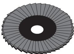 PARKSIDE PWS 1200 - Disque à lamelles en éventail pour métal - 1