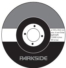 PARKSIDE PWS 1200 - Disques à frictionner/meules à ébarber - 1