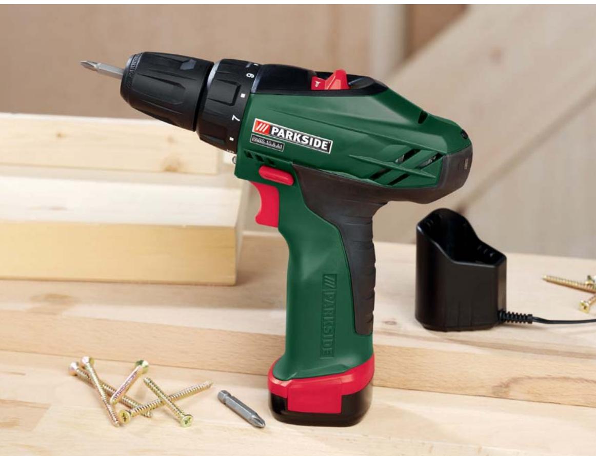 PARKSIDE PABS 10.8 A1 LITHIUM-ION CORDLESS DRILL - LITHIUM-ION CORDLESS DRILL PABS 10.8 A1 - 1