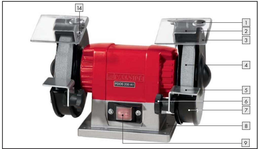PARKSIDE PDOS 200 A1 - DUBBELE SLIJPMACHINE - 1