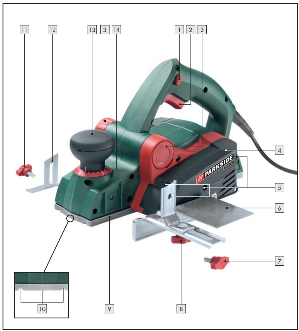 PARKSIDE PEH 30 A1 ELECTRIC PLANER - STRUG ELEKTRYCZNY - 1