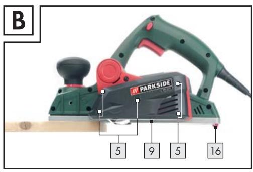 PARKSIDE PEH 30 A1 ELECTRIC PLANER - STRUG ELEKTRYCZNY - 3