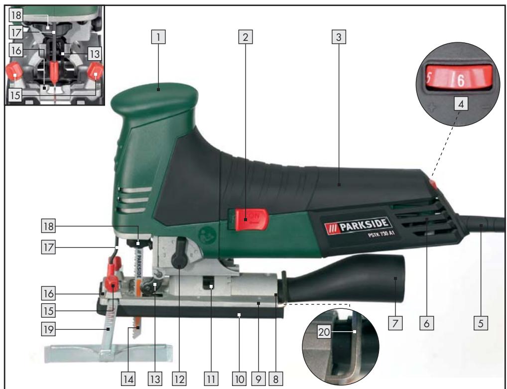PARKSIDE PSTK 730 A1 - HEILURIPISTOSAHA - 1