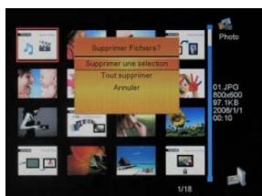 TELEFUNKEN DPF 10331 - - Delete your photos from the thumbnail mode - 2