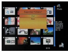 TELEFUNKEN DPF 10331 - - Delete your photos from the thumbnail mode - 3