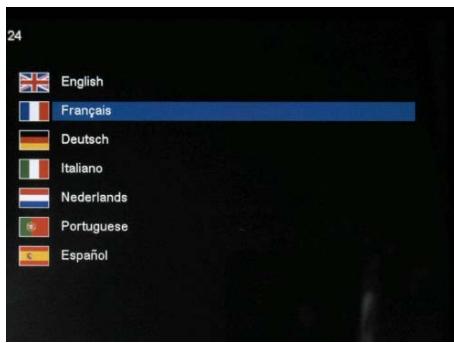 TELEFUNKEN DPF 10331 - Selecteren van de taal - 1