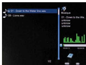 TELEFUNKEN DPF 7331 - - Weergave van de equalizerijdens het afspelen - 1