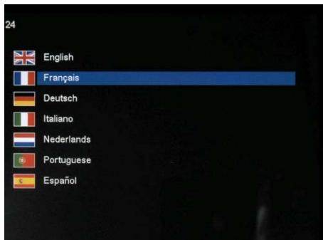 TELEFUNKEN DPF 7331 - Selecção do idioma - 1