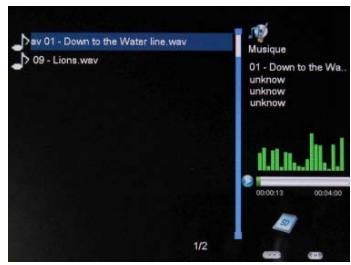 TELEFUNKEN DPF 7331 - - Anzeige des Equalizers während des Abspielens - 1