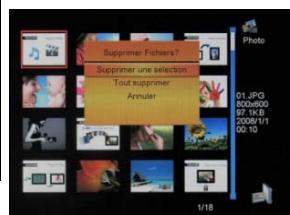 TELEFUNKEN DPF 9321 - - Delete your photos from the thumbnail mode - 2