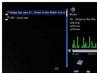 TELEFUNKEN DPF 9321 - Equalizer display during playback - 1