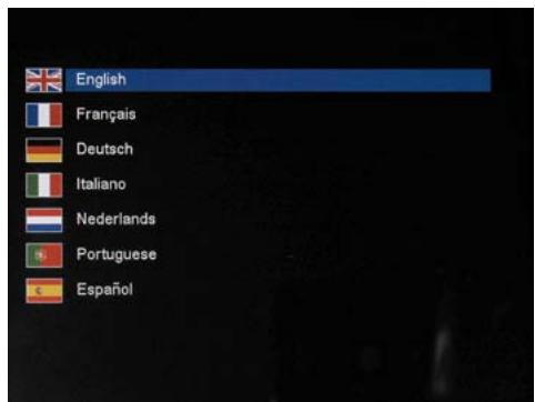 TELEFUNKEN DPF 9321 - Selecting a language - 1