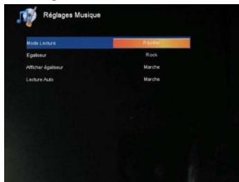 TELEFUNKEN DPF 9321 - Muziekinstellungen (alleen op de DPF 7911, DPF 7331, DPF 9331, DPF 10331) - 1