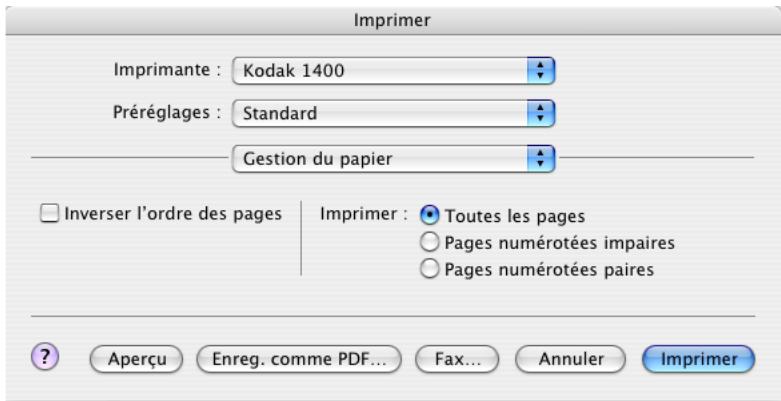KODAK 1400 DIGITAL PHOTO PRINTER - Options d'impression - 7