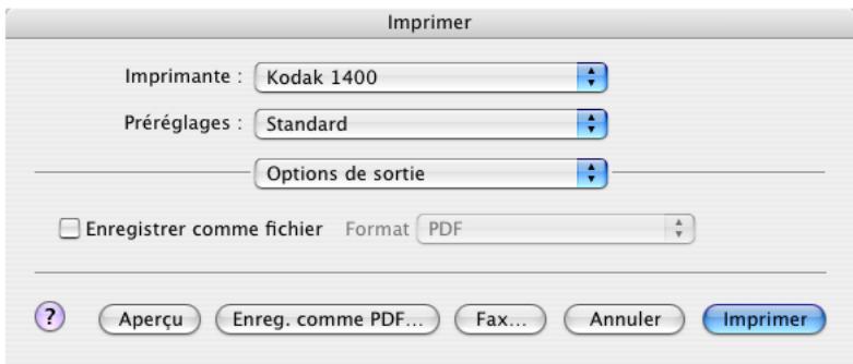 KODAK 1400 DIGITAL PHOTO PRINTER - Options d'impression - 5