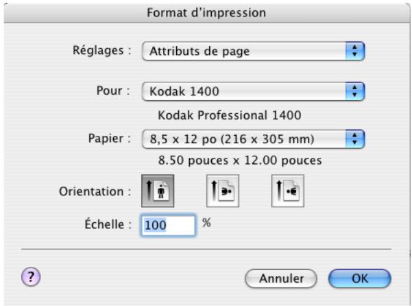 KODAK 1400 DIGITAL PHOTO PRINTER - Définition de la mise en page - 1