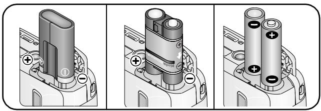 KODAK C310 - Loading the batteries - 2