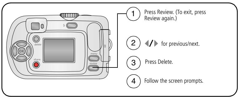 KODAK C310 - Deleting pictures and videos - 1