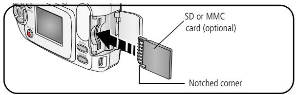 KODAK C310 - Storing pictures on an SD or MMC card - 1