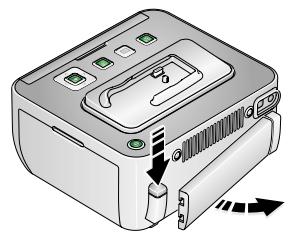 KODAK G600 PRINTER DOCK - Attaching the printer battery (optional) - 1