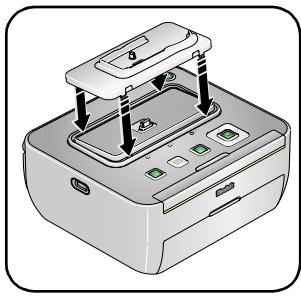 KODAK G600 PRINTER DOCK - Attaching the custom camera insert - 1