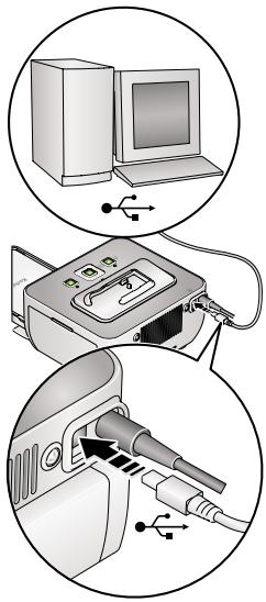 KODAK G610 PRINTER DOCK - Connecting to a computer - 1