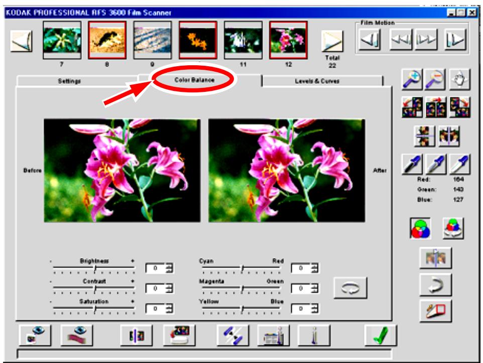 KODAK RFS 3600 - COLOR BALANCE TAB - 1
