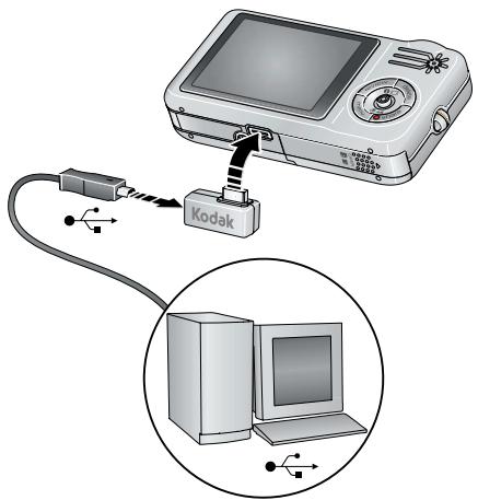 KODAK V1233 - Using the USB cable - 1