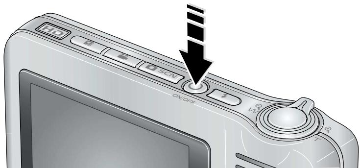 KODAK V1233 - Turning on the camera - 1