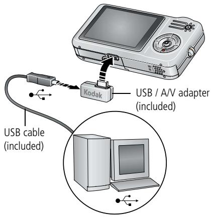 KODAK V1233 - Charging the battery - 1