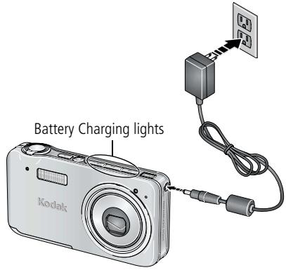 KODAK V1233 - Charging the battery - 2