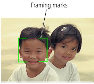 KODAK V1233 - Using the framing marks to take pictures - 1