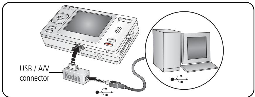 KODAK V530 - Transferring pictures with the USB cable - 1