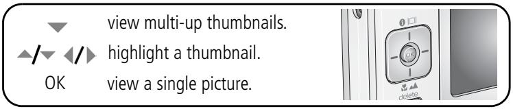 KODAK V530 - Viewing multi-up (thumbnails) during review - 1