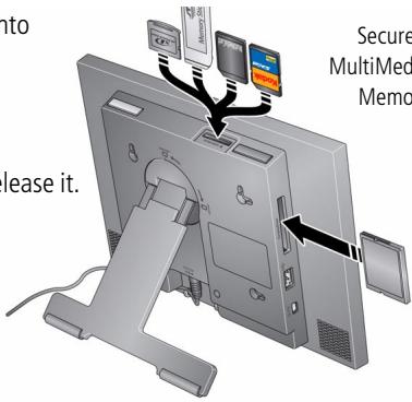 KODAK M1020 - Inserting a memory card - 1