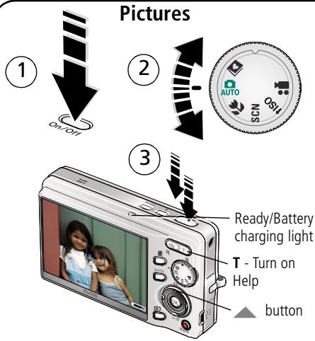 KODAK M893 IS - Taking a picture/video - 1