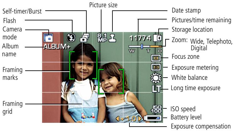 KODAK MD1063 - Understanding picture-taking icons - 1