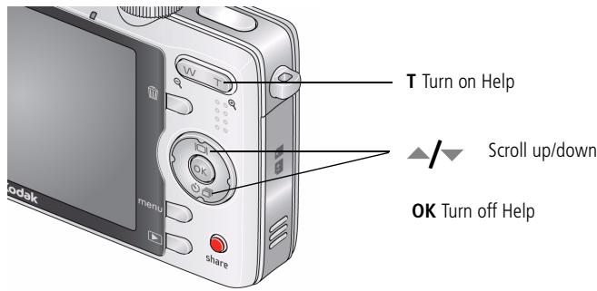 KODAK MX1063 - Using camera Help - 1