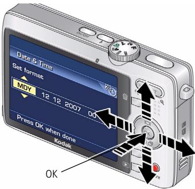 KODAK MX1063 - Setting the language, date/time - 1