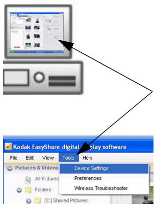 KODAK W1020 - Setting up access to Gallery and Web content - 1