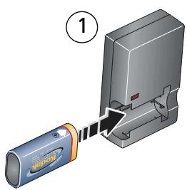 KODAK Z1012 IS - Charging the KLIC-8000 battery - 1