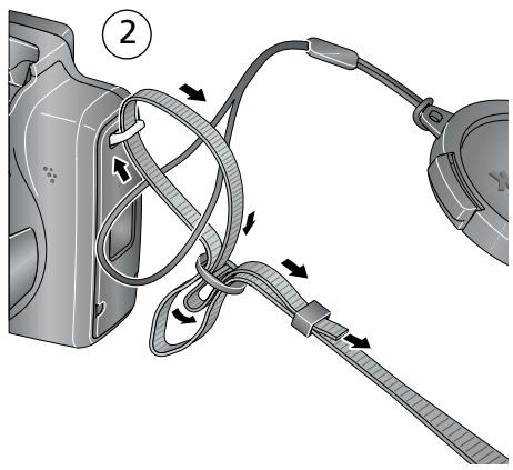 KODAK Z1012 IS - Attaching the strap - 2