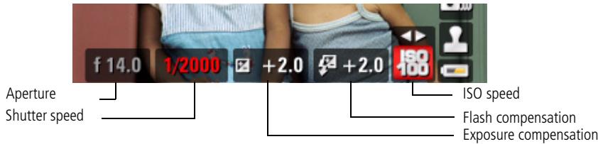 KODAK Z1012 IS - Changing P, A, S, or M mode settings - 1