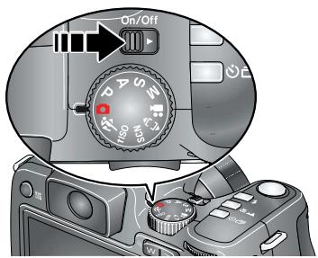 KODAK Z1012 IS - Turning on the camera - 1
