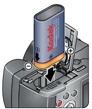 KODAK Z1012 IS - Loading the batteries - 1