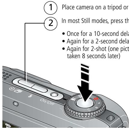 KODAK Z1085 IS - Using the self-timer - 1